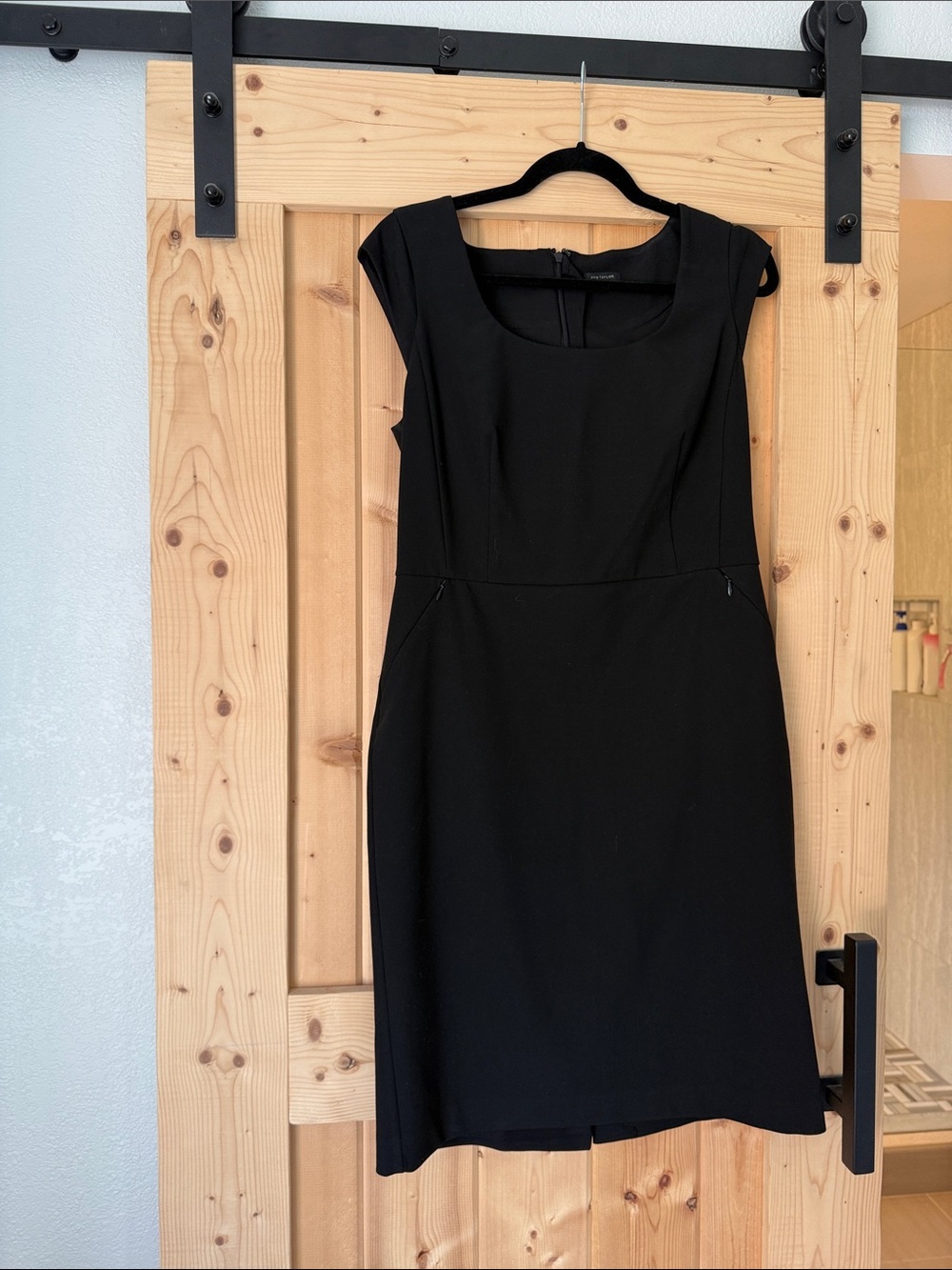 Banana Republic Black Midi Sheath Dress